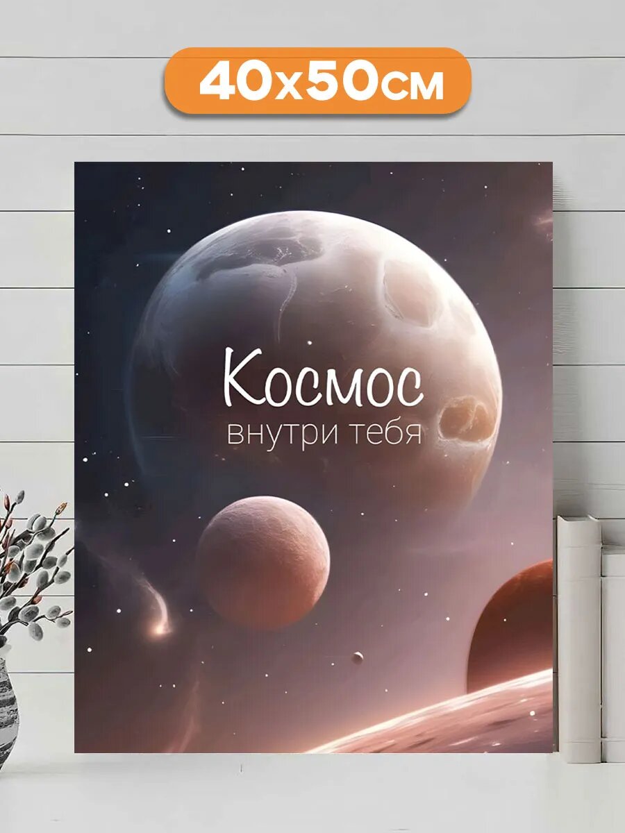 Картина на стену для дома Мотивация настроения 40х50 см