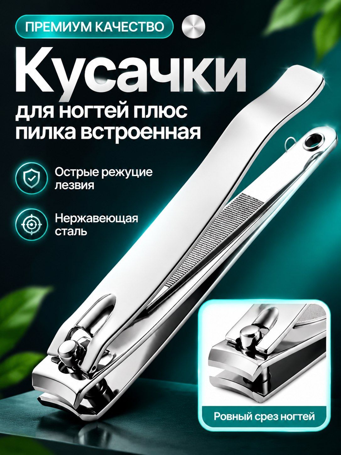 Книпсер для ногтей, кусачки для маникюра и педикюра