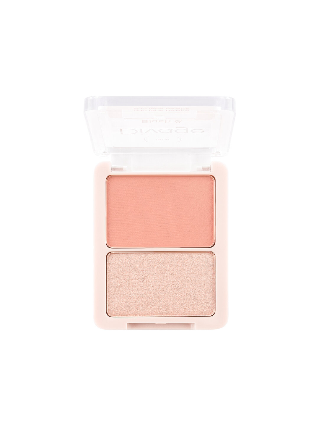 Палетка для макияжа DIVAGE Duo Face Palette 02, с эффектом сияния — фото 1