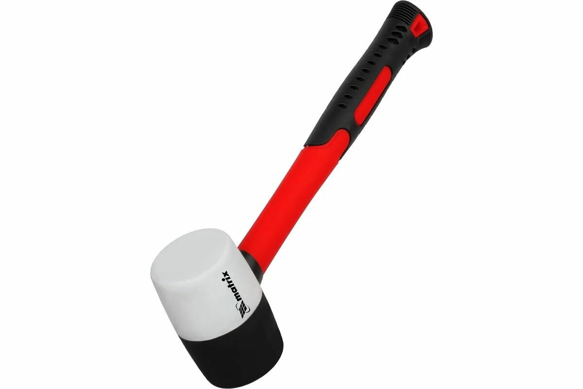 Киянка резиновая 225 г черно-белая резина фиберглассовая рукоятка Matrix 11170