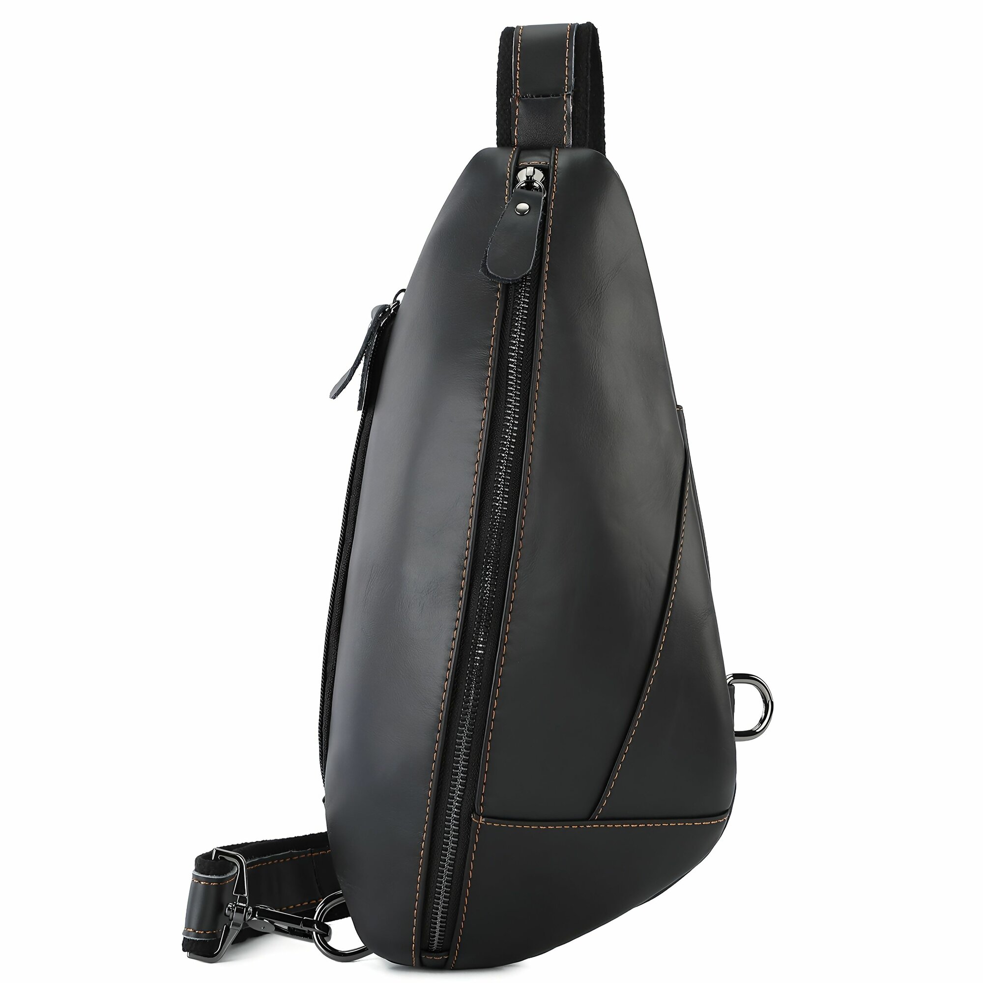 Сумка кросс-боди КожаноFF, фактура гладкая, темно-коричневый — фото 1