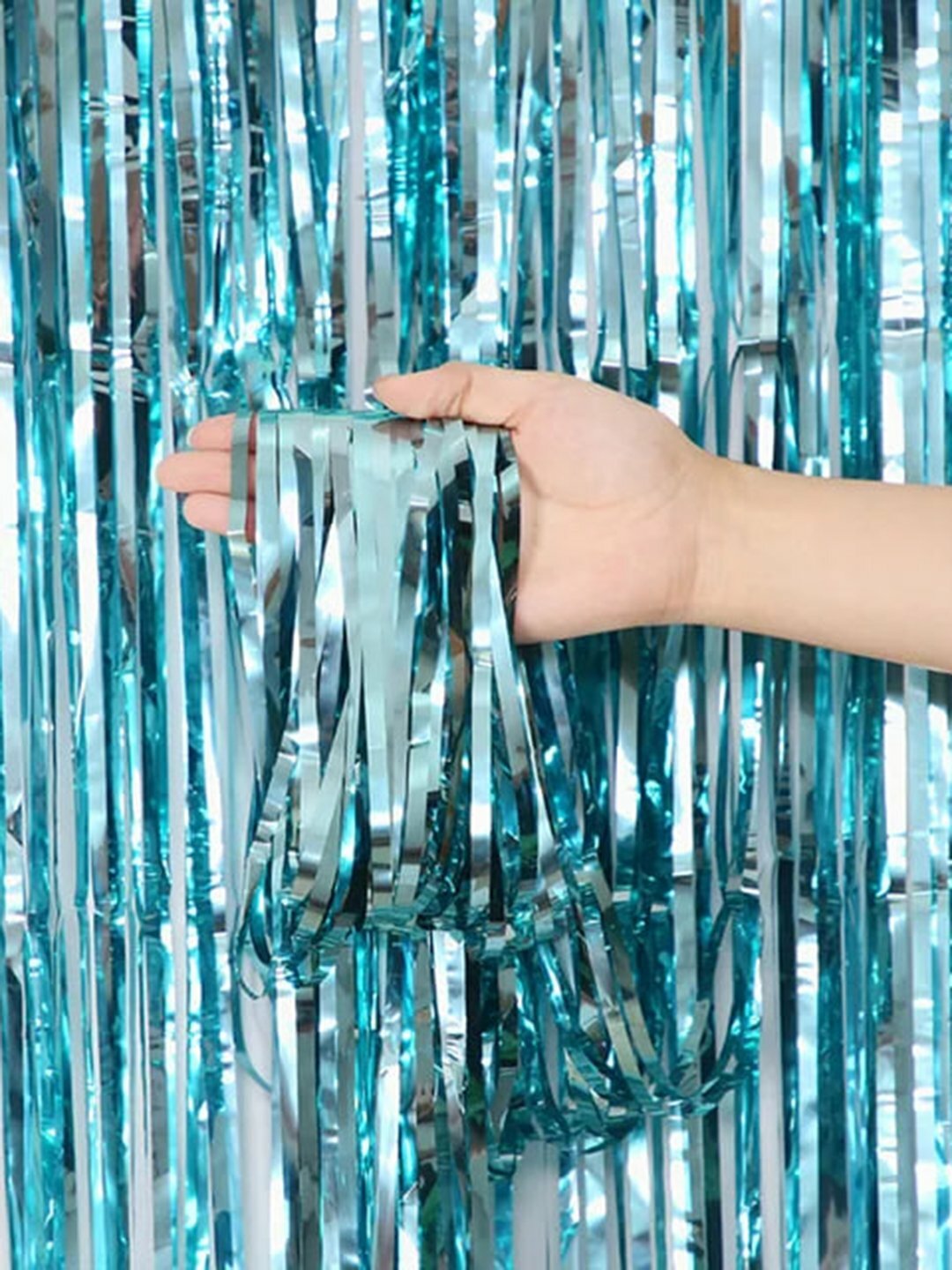 Декоративный занавес шампань- дождик для фотозоны, праздника, на новый год, день рождения 2 * 1 м