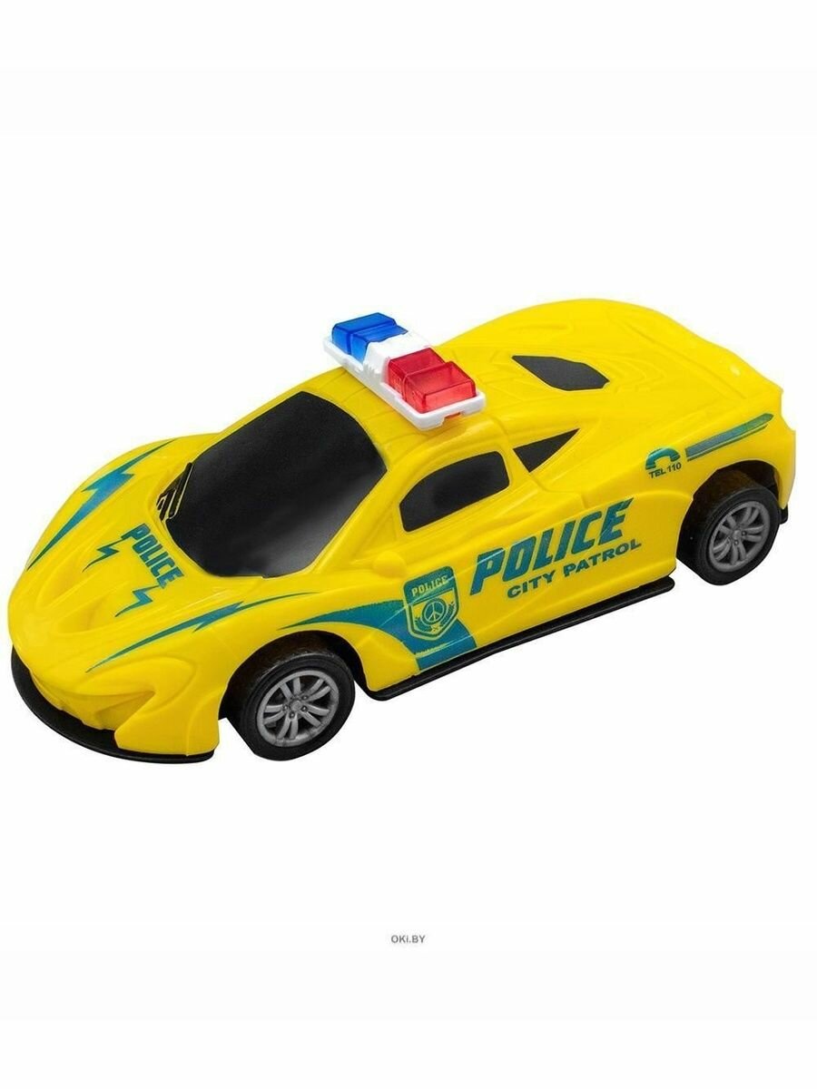 Полицейская инерционная машинка из набора CITY POLICE желтая