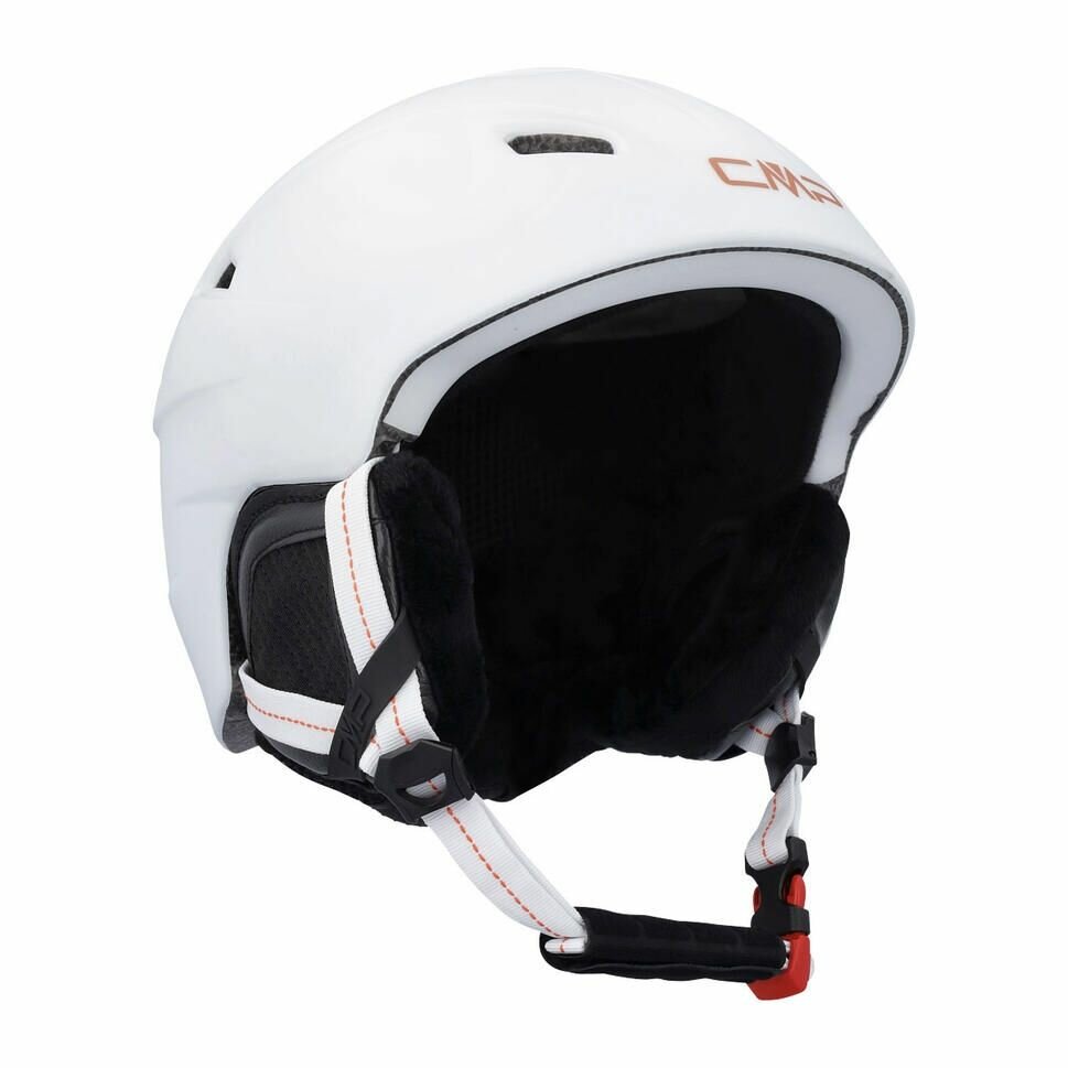 Decathlon Шлем для катания на лыжах и сноуборде CMP XA-1 для взрослых 58-62 см Белый / Черный