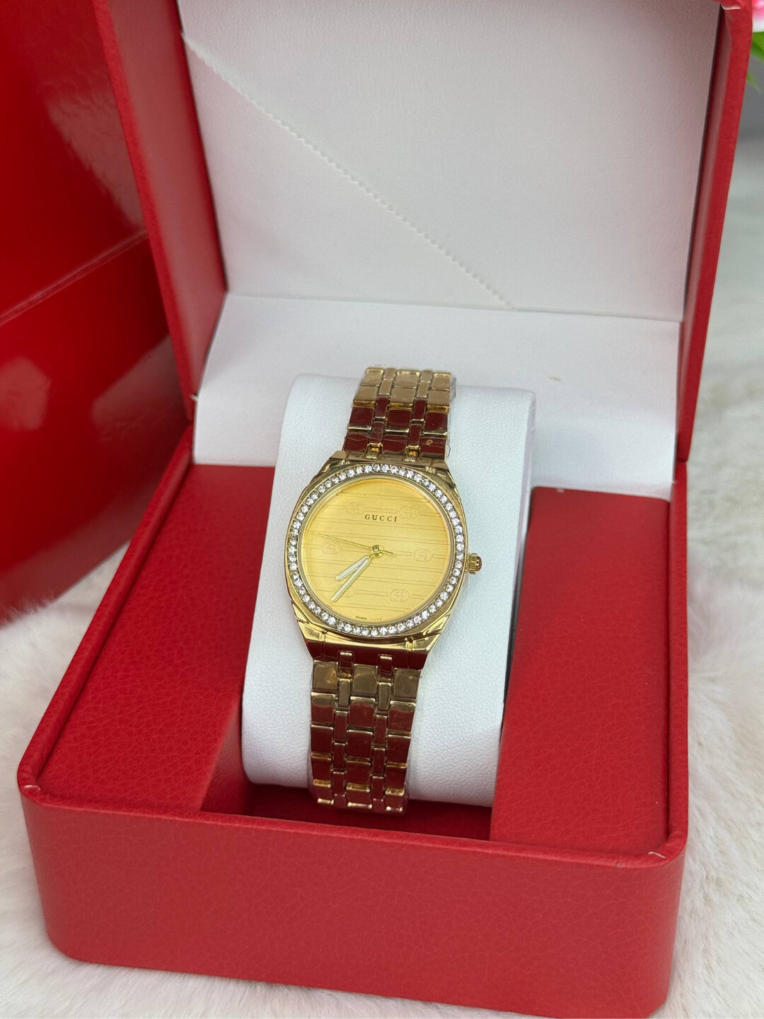 Наручные часы GUCCI, золотистый/бежевый — фото 1