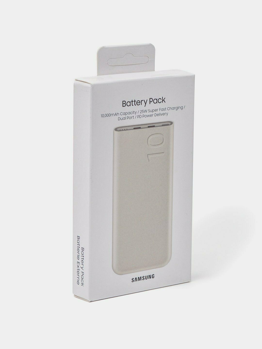 Внешний аккумулятор Power bank "Samsung" LUX 1=1 ECO, 25 Вт, 10000 мА/ч, бежевый