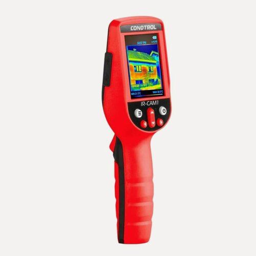 Изображение товара Тепловизор Condtrol IR-CAM 1 3-17-023, от −50 °C до +1000 °C, 0.2 Мп, литий-ионная батарея 2500 мАч, красно-черный