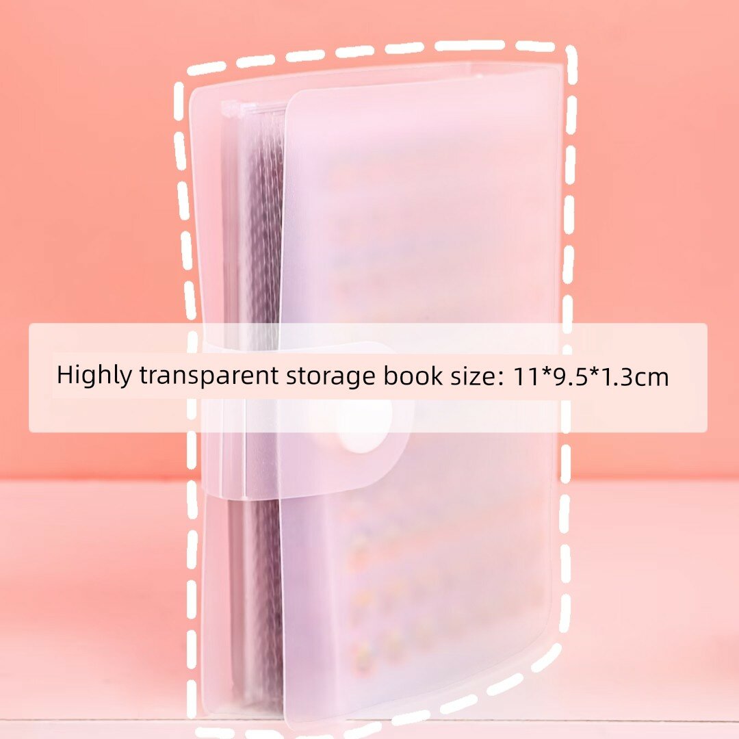 Мини-наклейки Small Nose с крепежным кольцом - 1 книга, прозрачные DIY материалы для дневника
