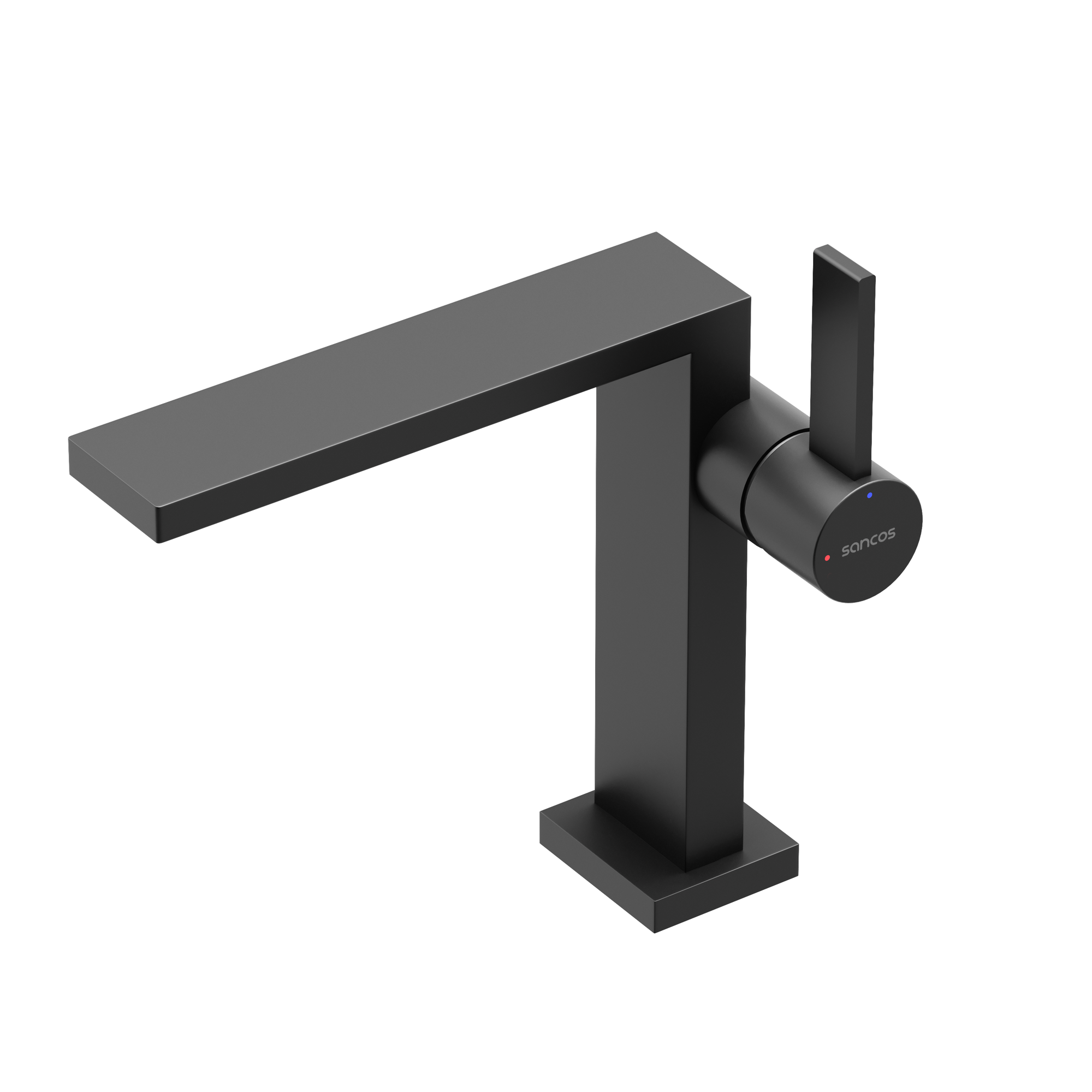 Смеситель для раковины SANCOS Linn, черный матовый, арт. SC9019MB