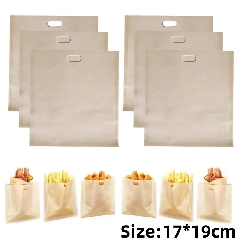 Многоразовые антипригарные пакеты для тостера 10PCS, L