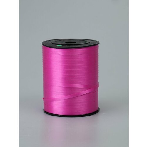 Лента для декора подарков и шаров ярко-розовый 05 см 500 м 395₽