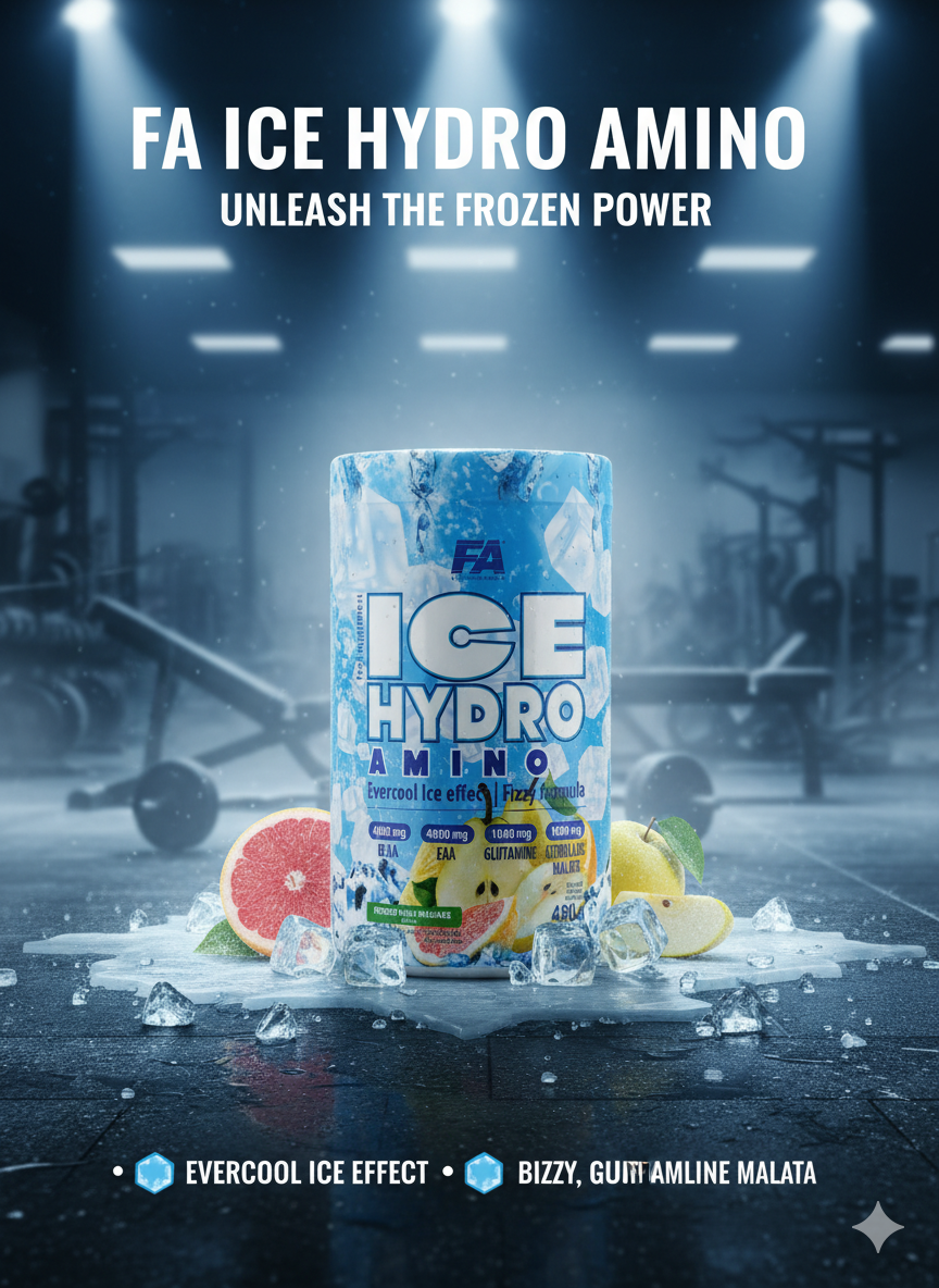 FA Ice Hydro Amino Bcaa and Eaa вкус Frozen Fruit 480g , Фа Хйдро Амино