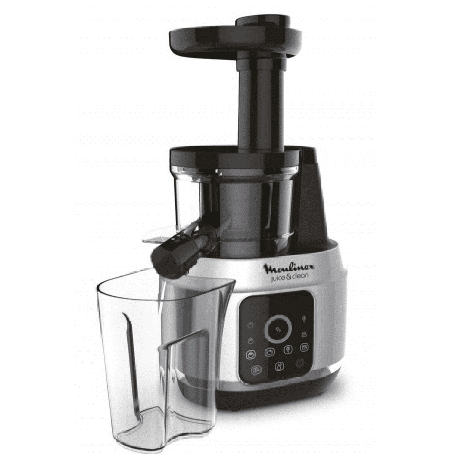 Соковыжималка Moulinex ZU420E10, вертикальная, шнековая, сенсорное управление