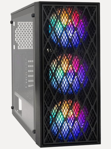Изображение товара Корпус для компьютера ExeGate Miditower EVO-8243 EX292859RUS, ATX, без БП, черный,