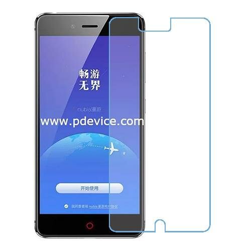 Скрин Мобайл защитный экран для ZTE nubia Z11 mini S из нано стекло 9H