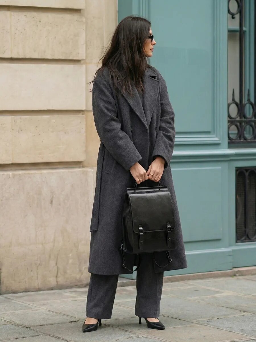 Рюкзак Daniele Riccardi, фактура гладкая, черный — фото 1