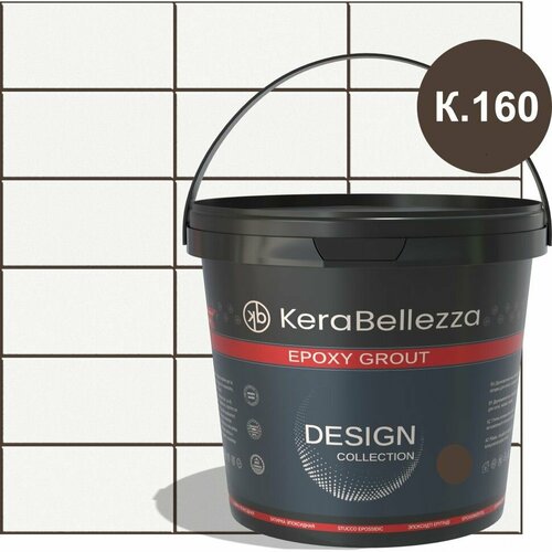 фото Kerabellezza design затирка цветная эпоксидная 2кг. (к.160)