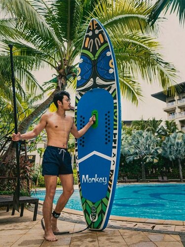 Изображение товара Доска SUP "Monkey", надувная, 350x84x15 см, нагрузка до 180 кг
