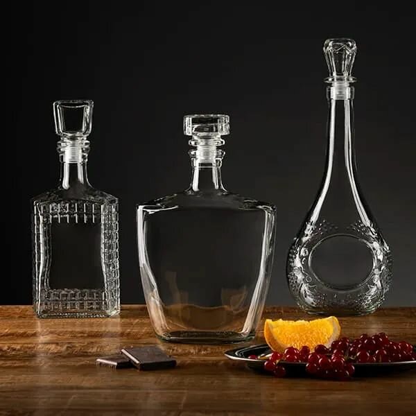 Штоф - графин "Волна", стек. с пробкой 500 мл. — фото 1