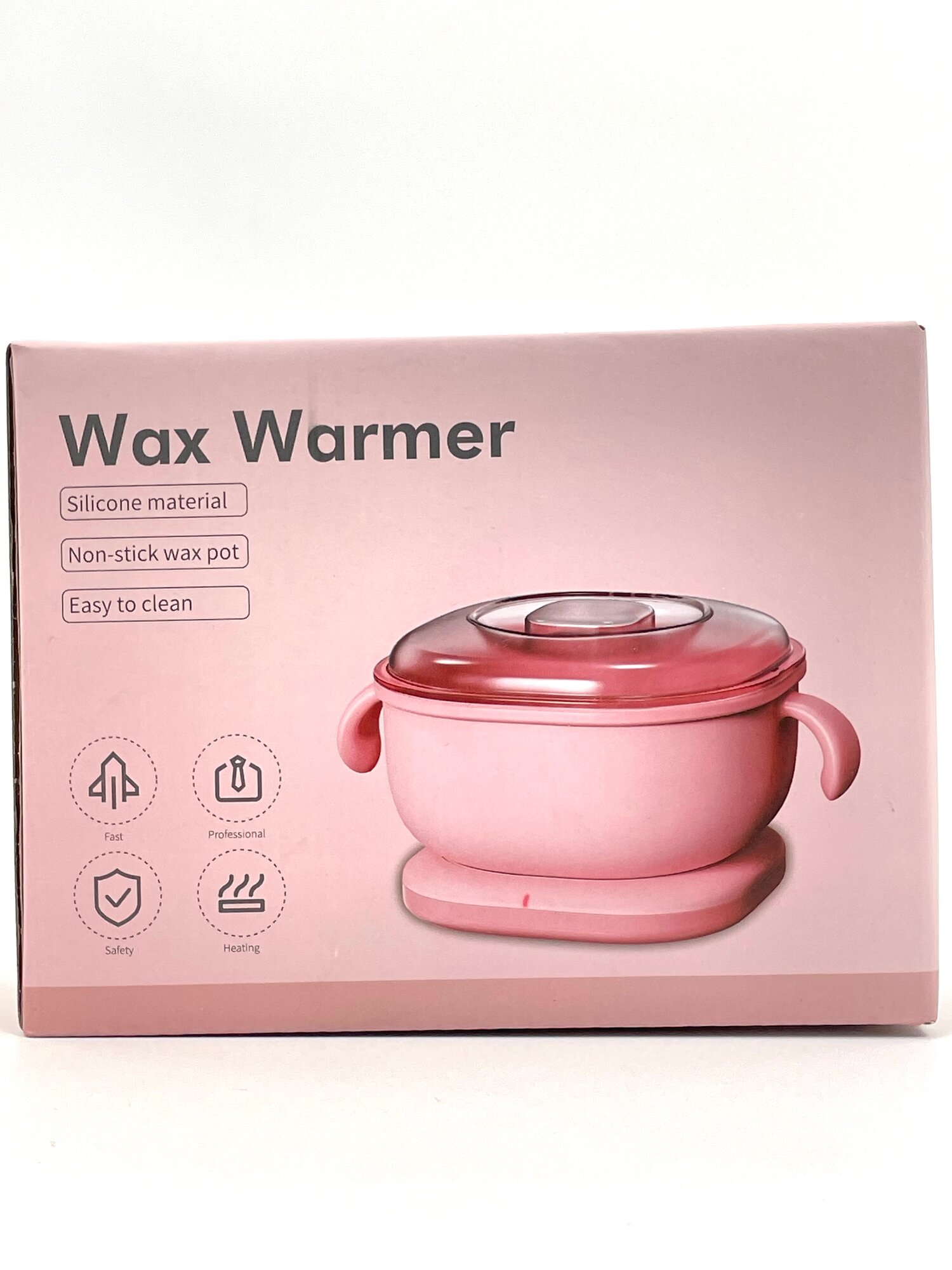 Воскоплав профессиональный с нагревом 100 Вт, силиконовый, 400 мл, для воска и депиляции ног, рук, бикини и лица