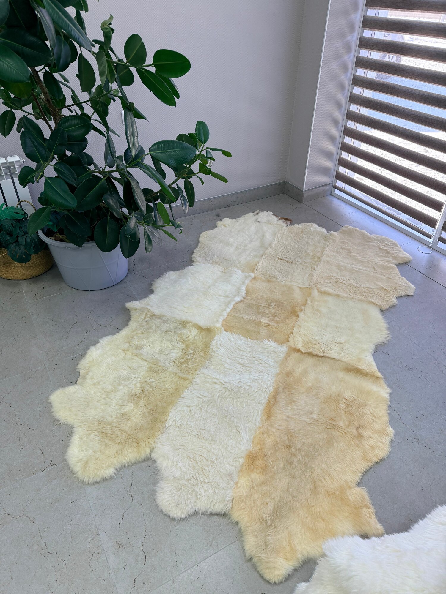 Ковер шкура натуральная овчина Меховой