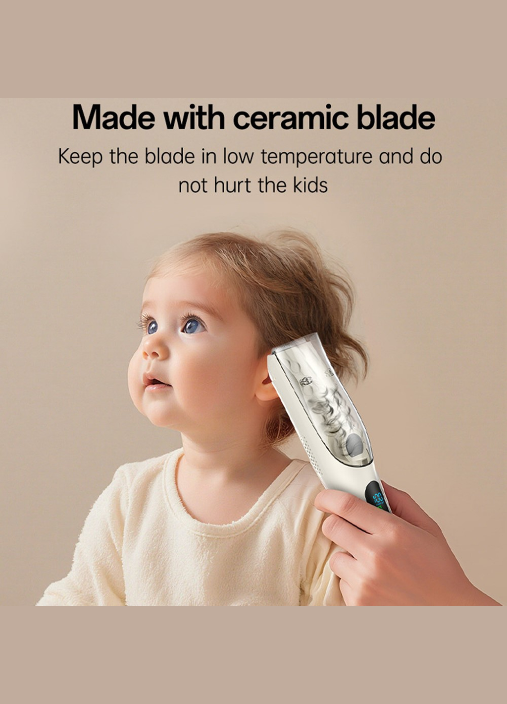 Машинка для стрижки волос детская YESIDO MG19, 2 скорости, холодное керамическое лезвие