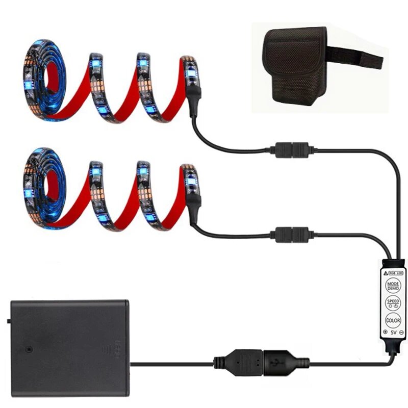 Mikenoon RGB светодиодная лента для велосипеда