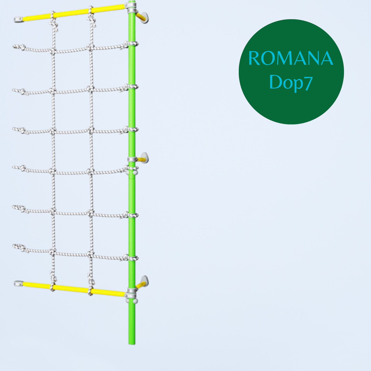 ROMANA Dop7 Комплект с канатным лазом пристенный (зеленое яблоко)