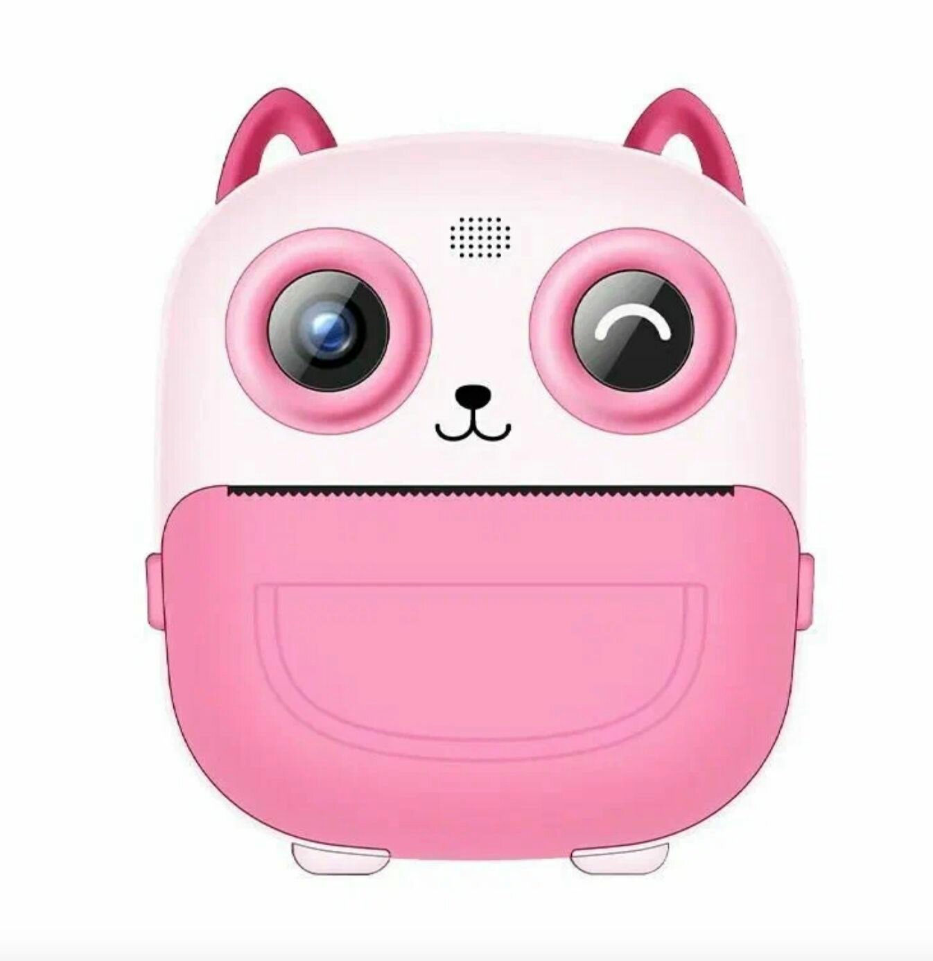 Фотоаппарат MILENI, моментальная печать, розовый, ABS-пластик, для детей