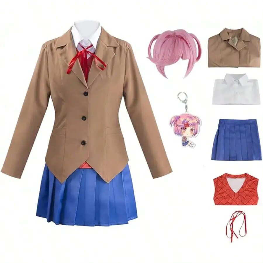 Косплей костюм Natsuki Doki Doki Literature Club, L