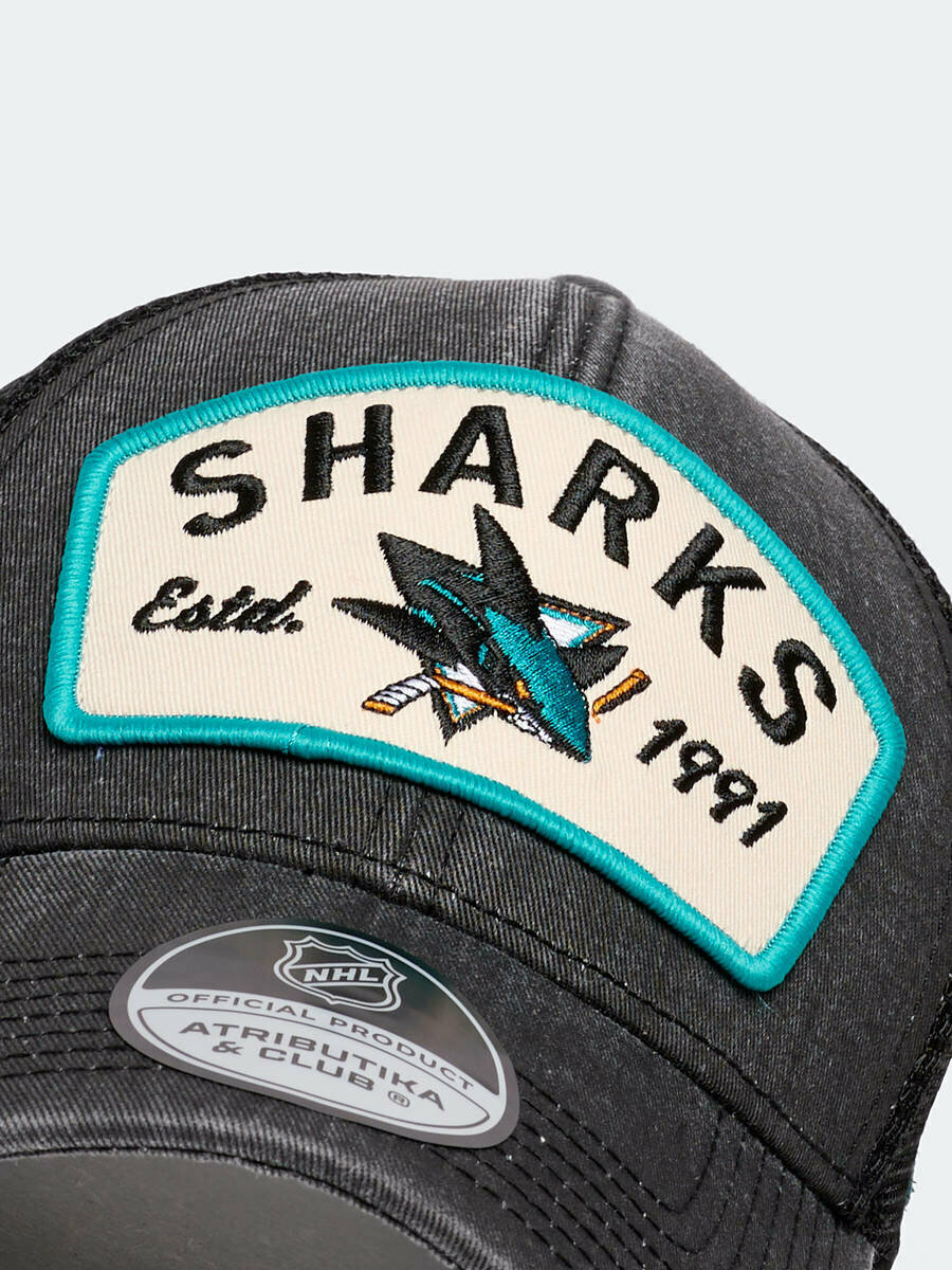 Бейсболка ATRIBUTIKA & CLUB San Jose Sharks для мужчин и женщин, размер 55-58, серый — фото 1