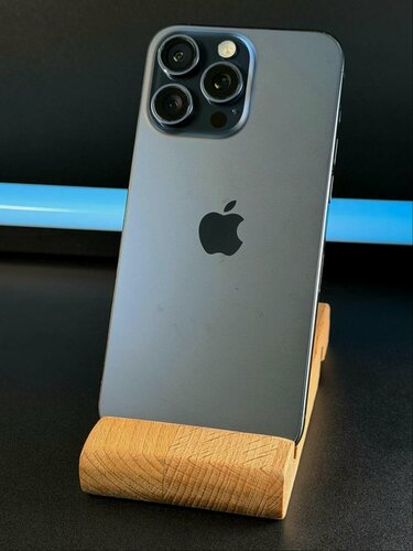 Изображение товара Смартфон Apple iPhone 15 Pro Max, 256gb, Blue Titanium, AH, nano SIM + eSIM