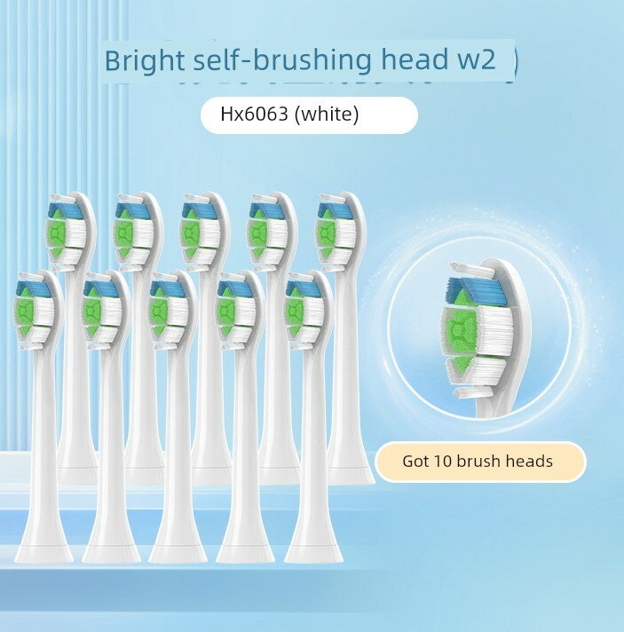 Совместим с насадками для электрических зубных щеток Philips HX680C/HX680J/HX680A/HX680Q/HX680P/3987. [Упаковка из 10