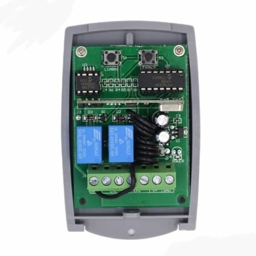 Радиоприемник YET402PC-V3.0 универсальный 2-канальный для автоматизации ворот и шлагбаумов, 433,92 МГц.