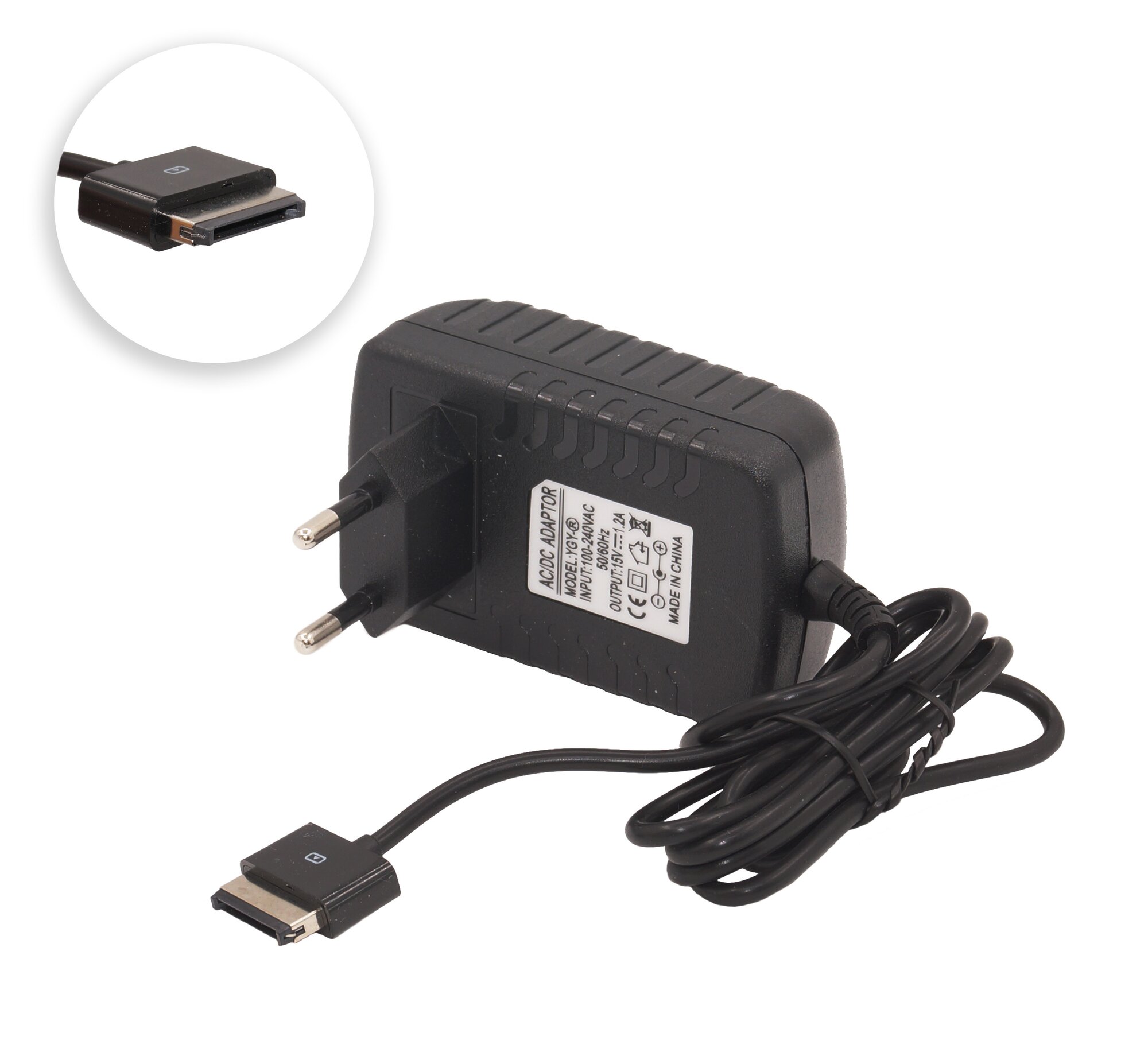 Блок питания / зарядка для планшета Asus 15V 1.2A / TF101, TF200, TF201, TF300, TF301, SL101