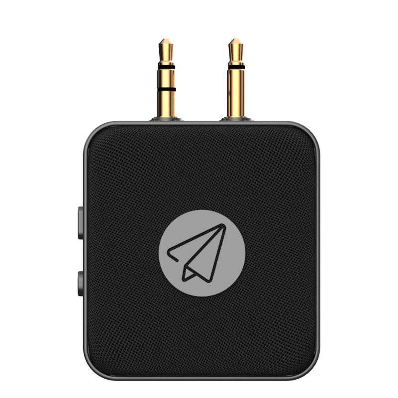Bluetooth аудио приемник и передатчик для путешествий, автомобиля и самолета с компактным кейсом для хранения