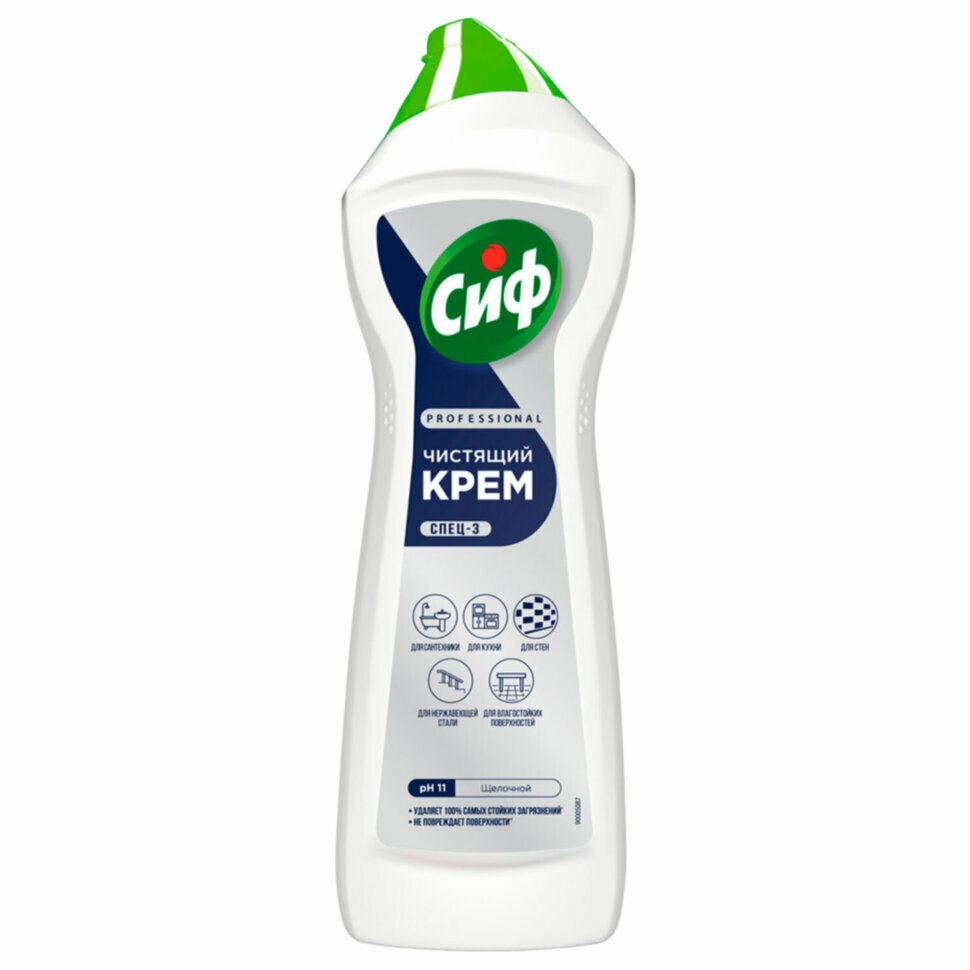 Чистящее средство крем 750 мл, СИФ PROFESSIONAL "Active Fresh", 608338