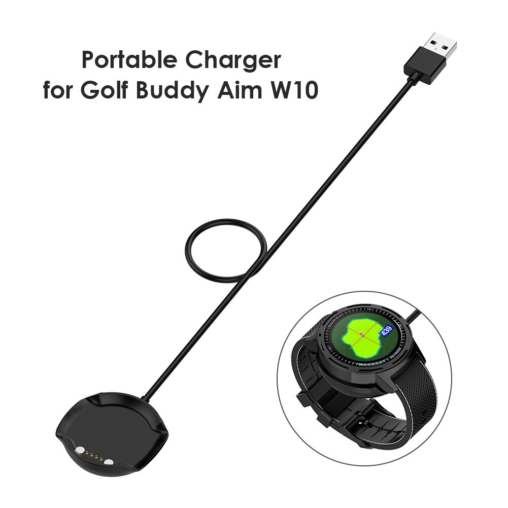 Зарядное устройство для умных часов Golf Buddy Aim W10, длина кабеля 1 м, с функцией быстрой зарядки и защитой от перенапряжения