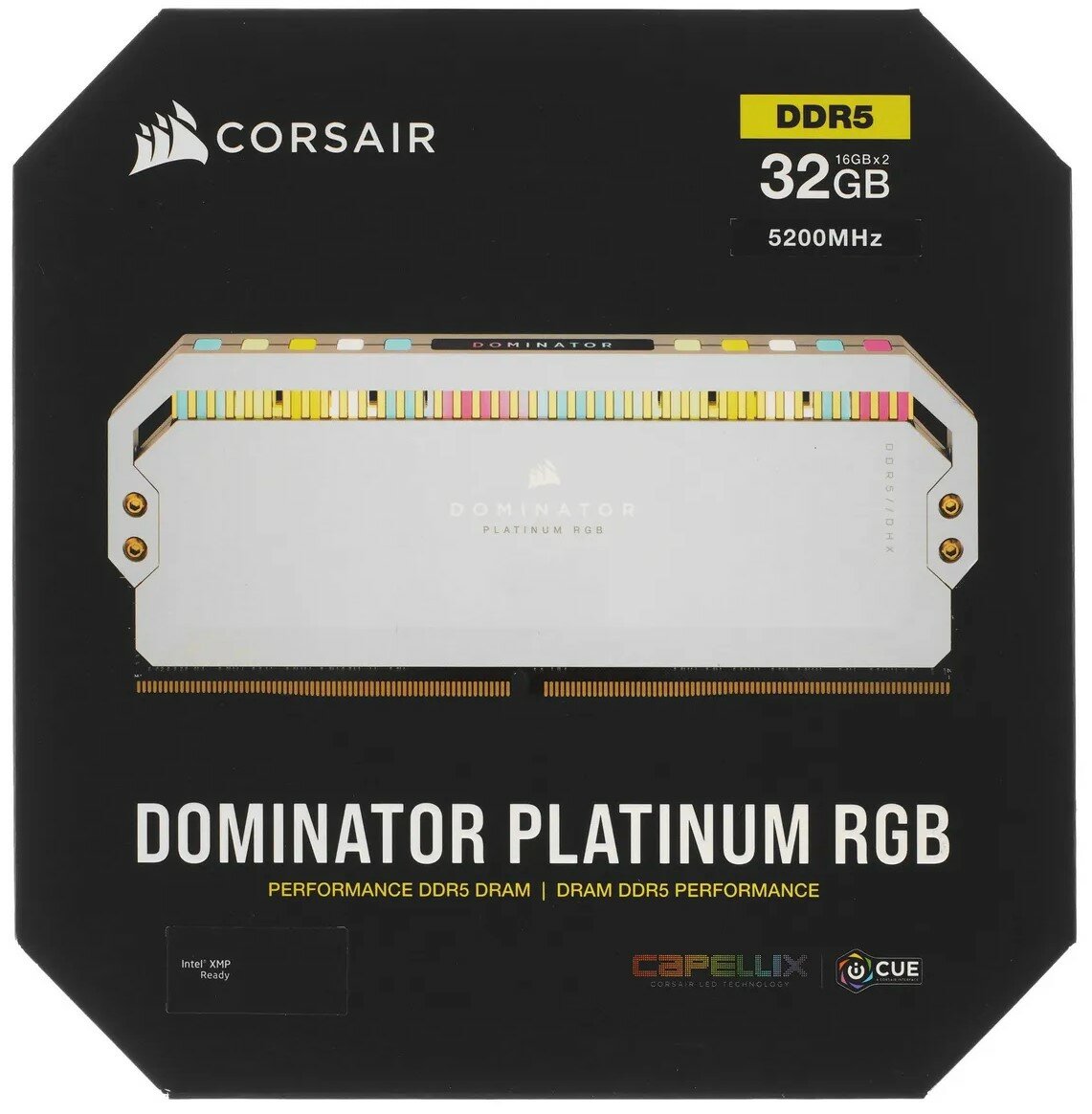 Оперативная память DDR5 Corsair Dominator Platinum RGB 32GB 5200MHz (16GBx2) (CMT32GX5M2B5200C40W)