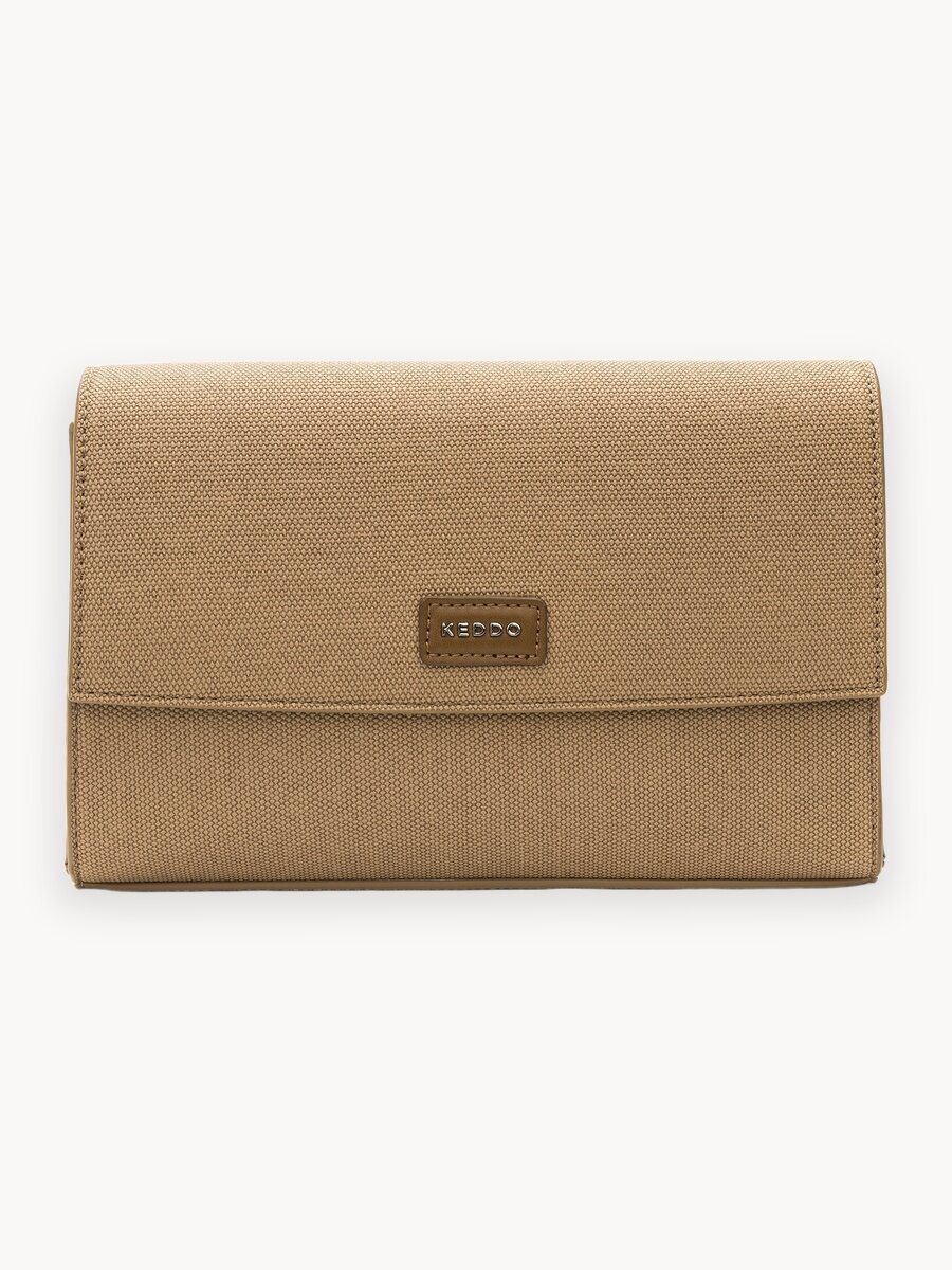 Сумка кросс-боди KEDDO, фактура зернистая, коричневый