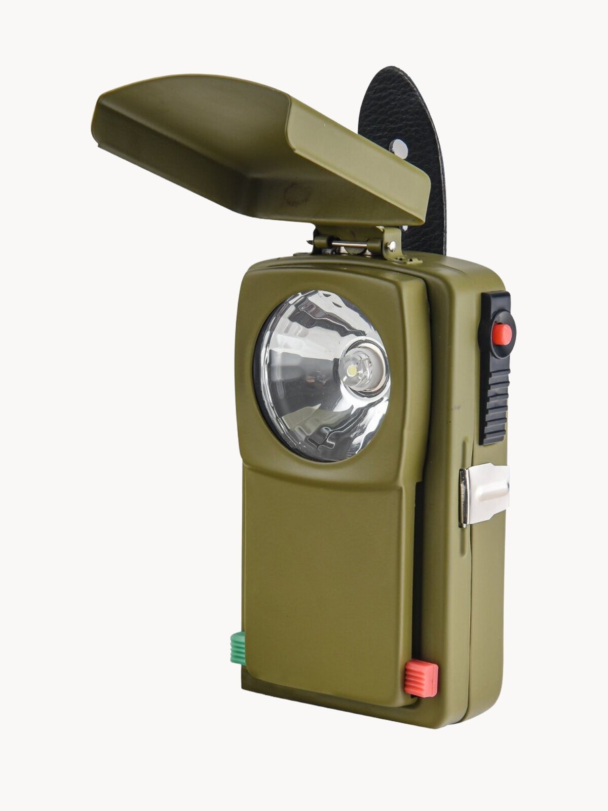 Классический армейский сигнальный фонарь со светофильтрами, с креплением на пояс