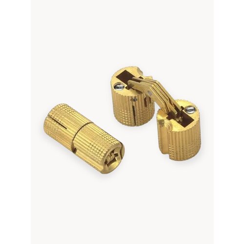 Петля скрытая цилиндрическая ломберная , латунь, диаметр 10 мм, в комплекте 2 шт.