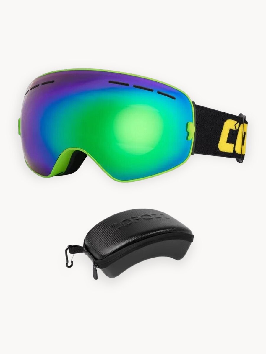 Очки горнолыжные маска для сноуборда сноубордические COPOZZ GOG 201
