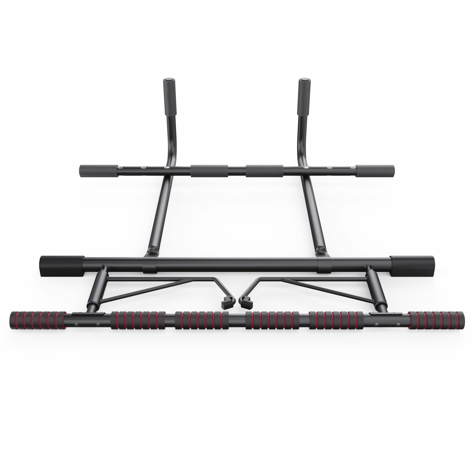 Дверной турник DFC SPORTSTECH KS500 со станцией для отжиманий на брусьях — фото 1