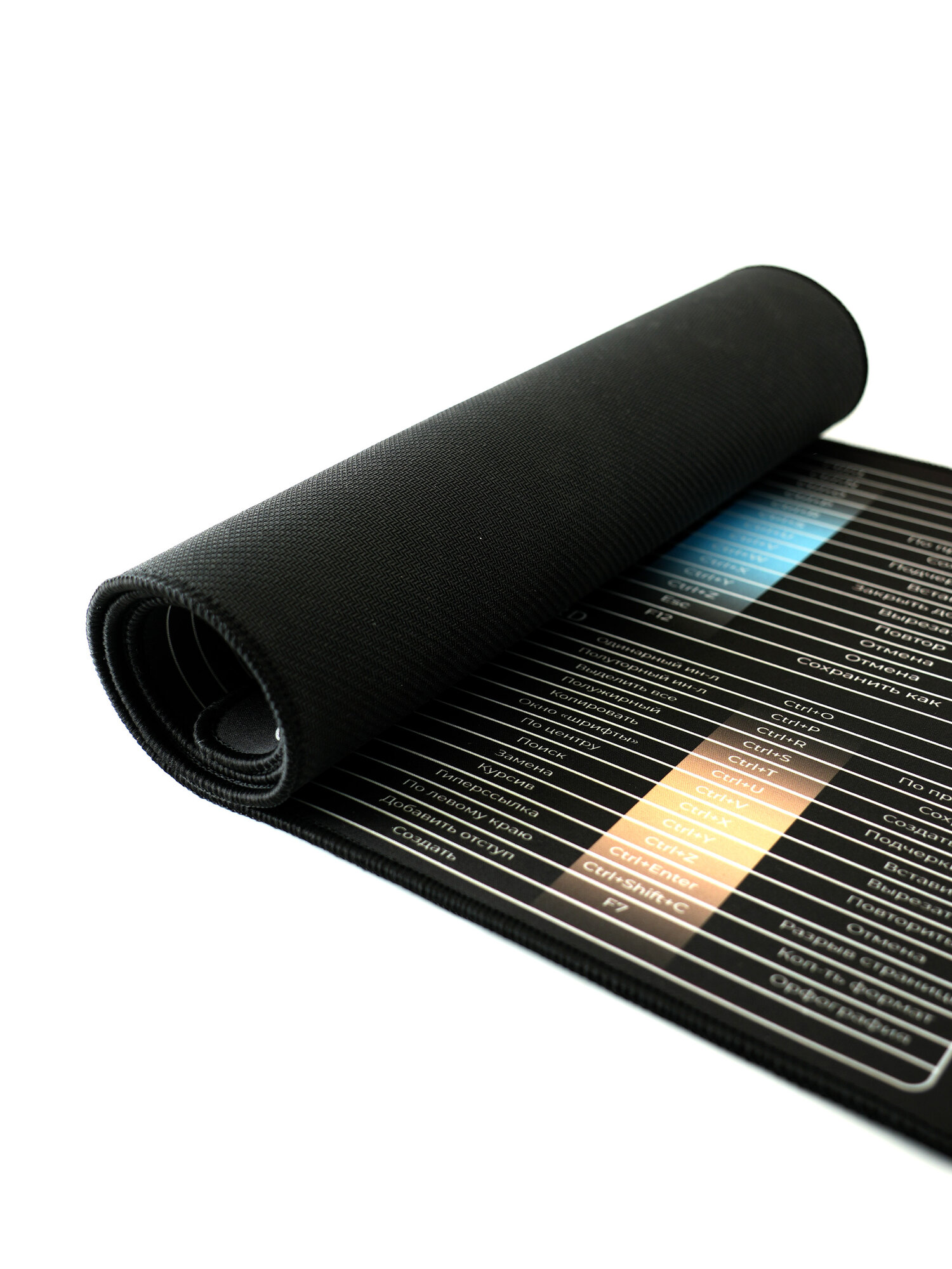 Коврик для стола 800×300 мм с горячими клавишами Office, Excel, Word и Photoshop, Desk Mat 3 мм