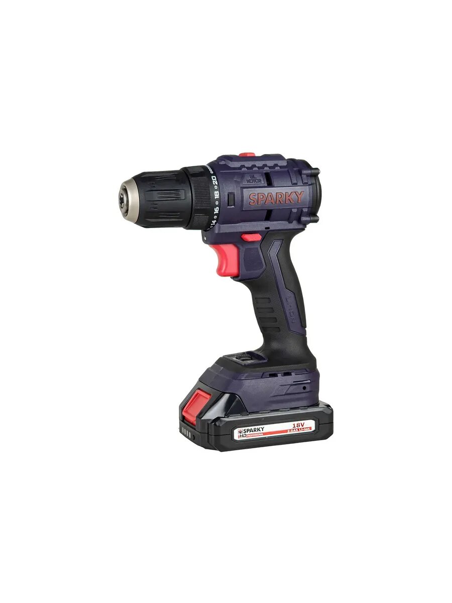 Аккумуляторная дрель-шуруповерт SPARKY BR2 18Li-C HD BL 140