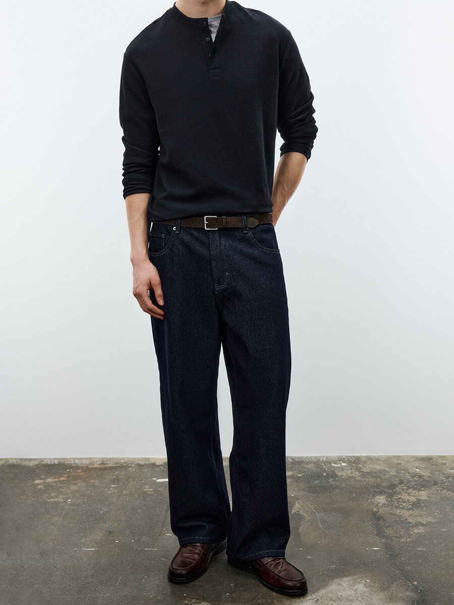 Джинсы широкие basic 