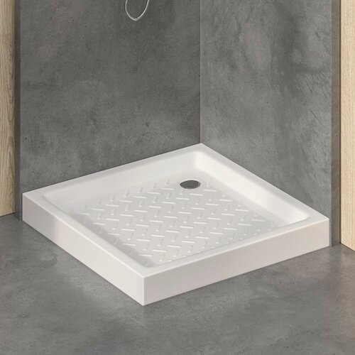 Изображение товара Душевой поддон RGW 90х90х10 см CR-099 , Квадрат Ø60 Керамический (19170199-01)