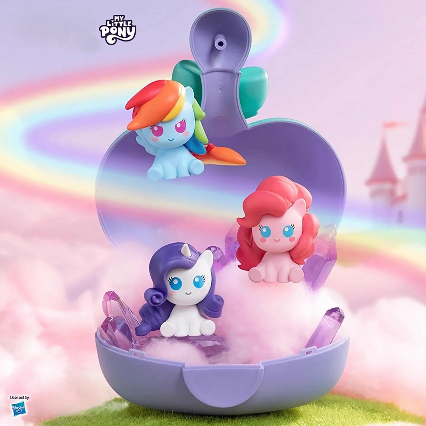 Фигурка Коллекционные фигурки My Little Pony (3 шт) сюрприз «Волшебная Бутылочка», голубая