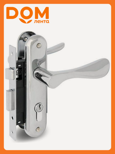 Изображение товара Замок Palladium AL 1618, цилиндровый, серебристый, алюминиевый корпус